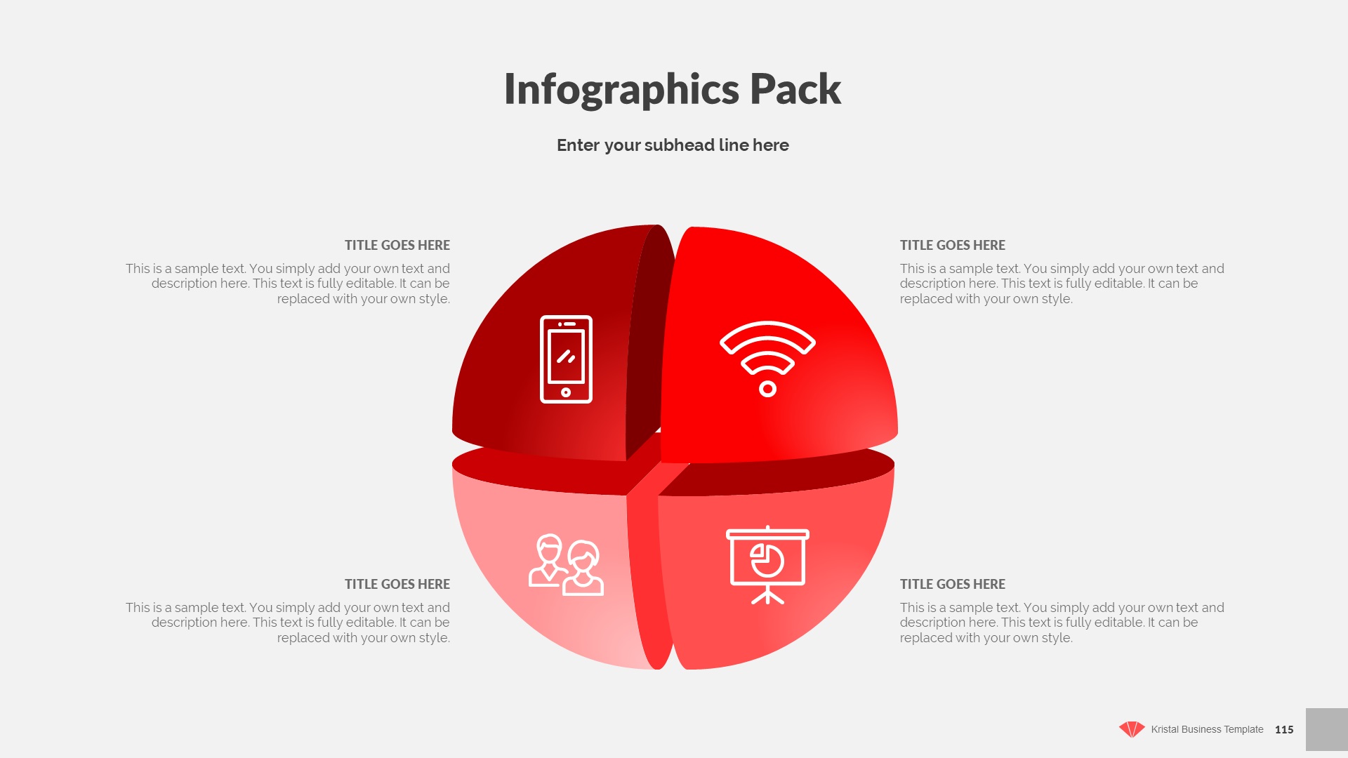 Kristal - Business PowerPoint Template, Presentation Templates ...